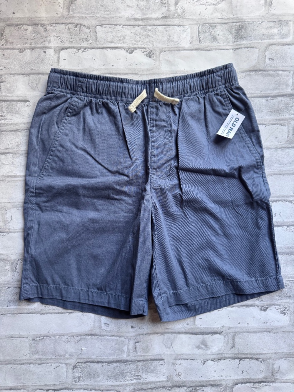 OLD NAVY | Boy's Relaxed Fit Drawstring Shorts NWT Size XL 14-16 Blue Gray